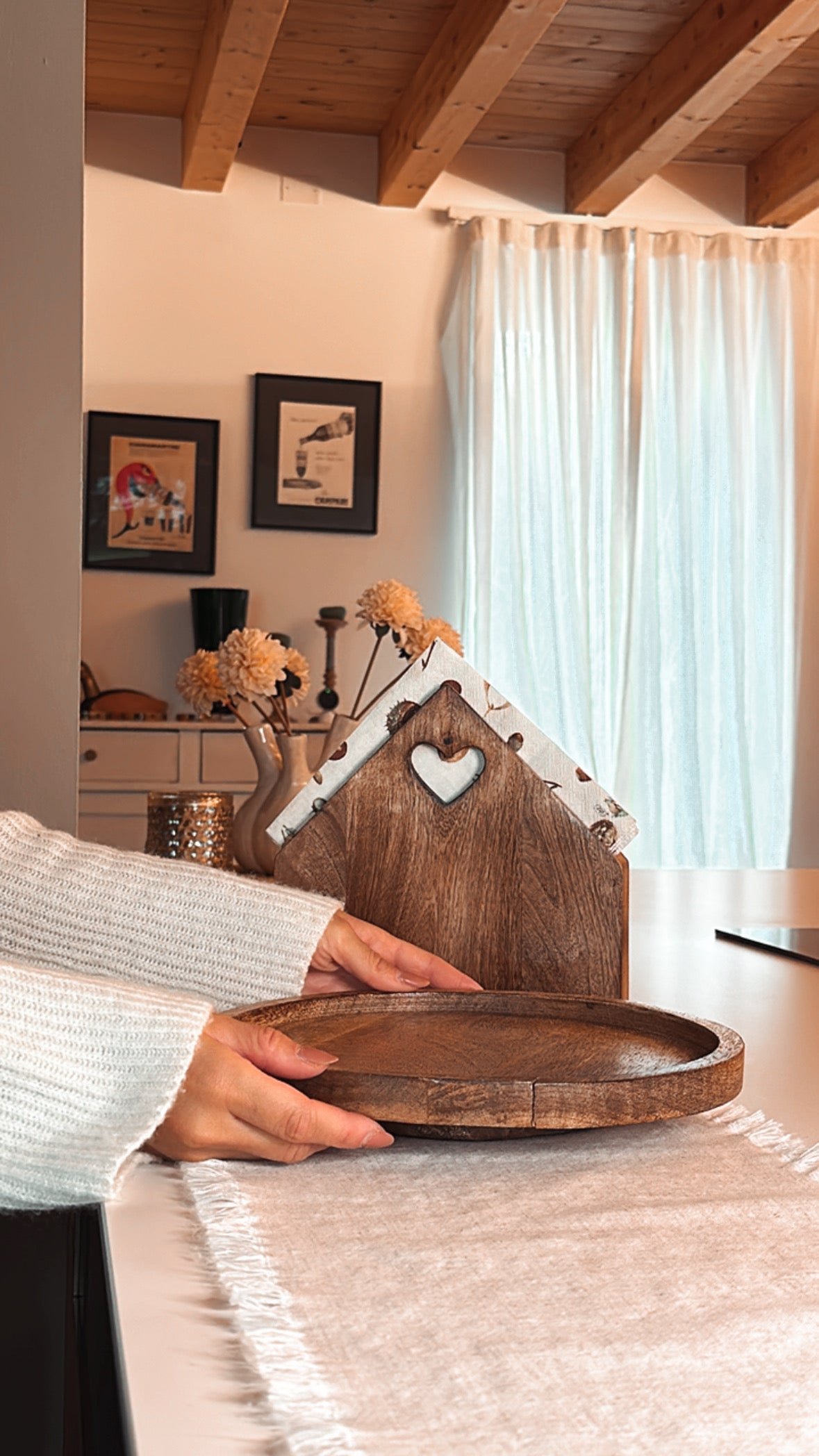 Vassoio Girevole Lazy Susan In Vetro Temperato Da 51 Cm, Elegante Centrotavola Per Pranzi E Feste, Piattaforma Rotante Trasparente Per Cucina