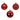 TUBO 10 PALLINE 6 CM - ROSSO