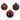 TUBO 10 PALLINE 6 CM - BORDEAUX