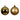 BOX 12 PALLINE 6 CM - ORO