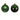 BOX 12 PALLINE 6 CM - VERDE
