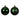 BOX 6 PALLINE 6 CM - VERDE