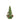 ALBERO DECORATIVO BASSO GLITTER CON PALLINE