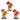 TRIS FUNGHETTI DECORATIVI - 3 VARIANTI