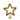 PUNTALE PER ALBERO STELLA GLITTER ORO