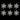 SET 6 FIOCCHI DI NEVE GLITTER