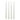 SET 4 CANDELE CONICHE BIANCHE