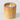 CANDELA LED CON VASETTO LEGNO ALTA