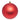 BOX 4 PALLINE 10 CM IN SCATOLA AVANA - ROSSO