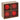 BOX 4 PALLINE 10 CM IN SCATOLA AVANA - ROSSO
