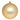 BOX 4 PALLINE 10 CM IN SCATOLA AVANA - ORO
