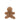 OMINO GIINGERBREAD GLITTER DA APPENDERE PICCOLO