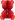 ORSO 3D CARTA ROSSO