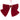 FIOCCO ROSSO IN VELLUTO CON FIBBIA STRASS