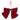 FIOCCO ROSSO IN VELLUTO CON FIBBIA STRASS