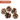 SET 5 PIGNE NATURALI SBIANCATE