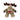 PELUCHE RENNA CON SCIARPA E CAPPELLO