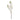 GAMBO DOPPIO ORCHIDEA ARTIFICIALE BIANCO E CREMA 60 CM