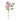GAMBO CON ROSE E BOCCIOLI ARTIFICIALI ROSA 85 CM