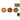 ZUCCA DECORATIVA CON LUCINE - 3 VARIANTI